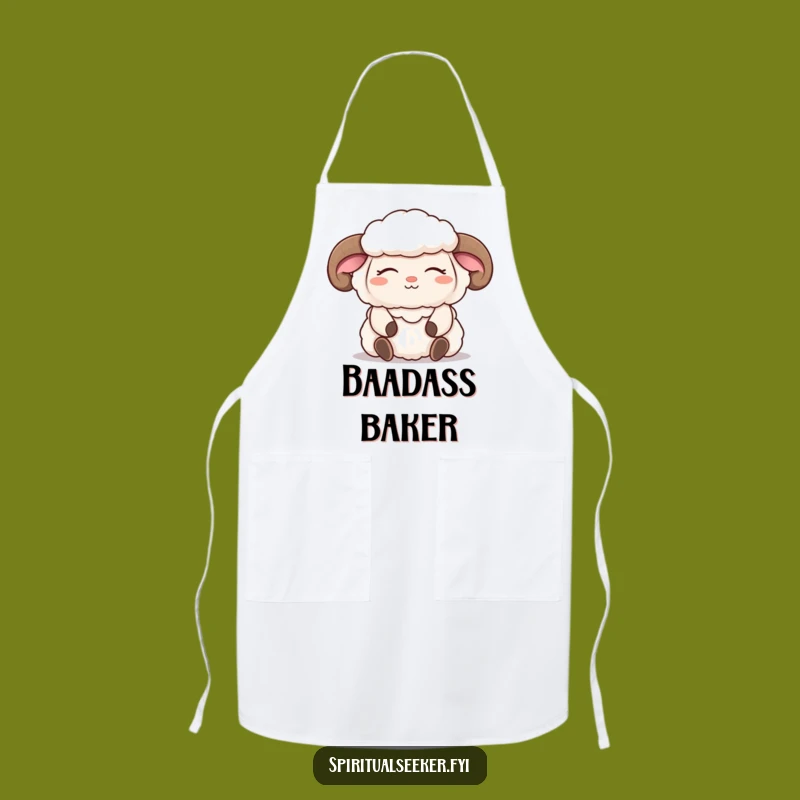 Funny Meditating Sheep Apron: Cook with Calm and Smiles, The Ultimate Funny Gift