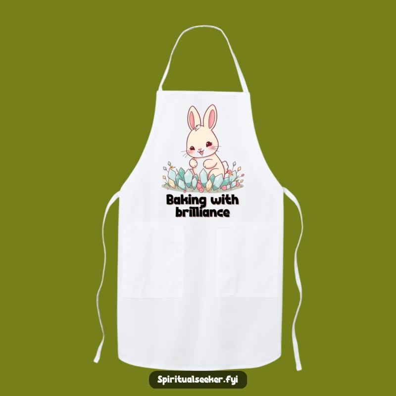 Funny Happy Rabbit Apron: Crystal Gardener Chef's Wear, Humorous Gift