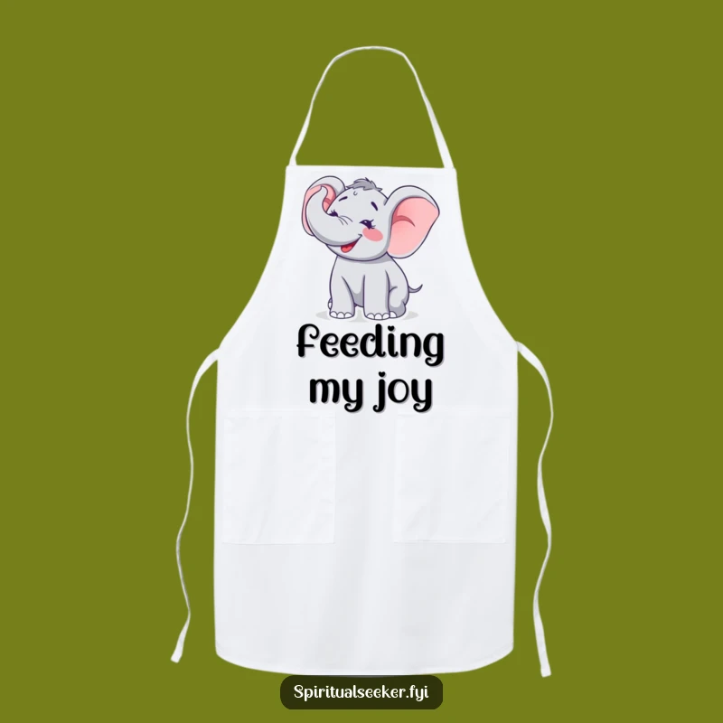 Funny Joyful Elephant Apron: Cook with Happiness and Humorous Flair.