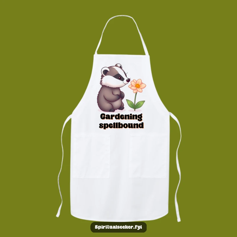 Funny Badger's Magical Kitchen Apron: Cook with Enchanting Humor and Style.
