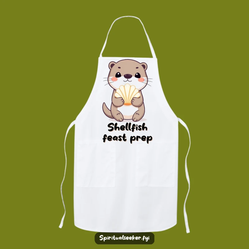 Funny Playful Otter Apron: Cook with Seaside Fun, Hilarious Funny Gift!