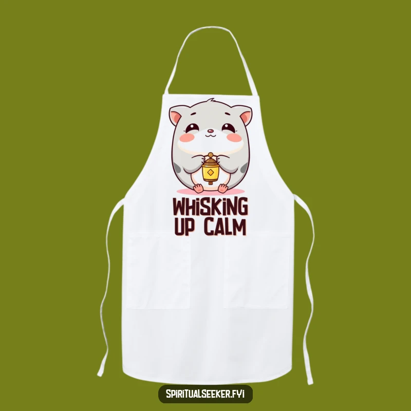 Funny Kawaii Animal Apron: Peaceful Chime Cooking, Fun Funny Gift