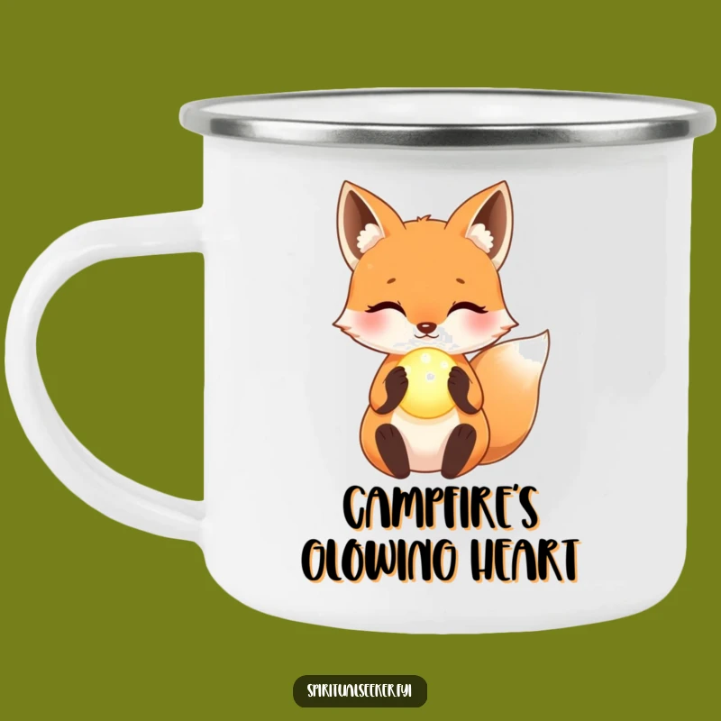 Funny Kawaii Fox Magic Camping Mug - Mystic Orb Cup, Great Funny Gift