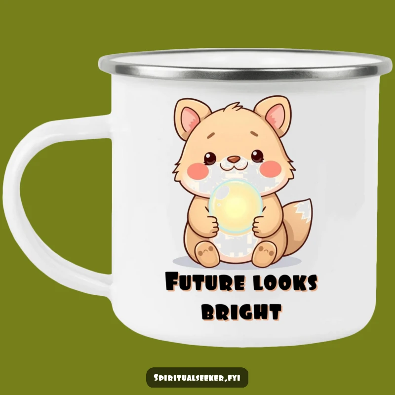 Funny Kawaii Fortune Teller Animal Camping Mug - Campfire Crystal Ball Laughs