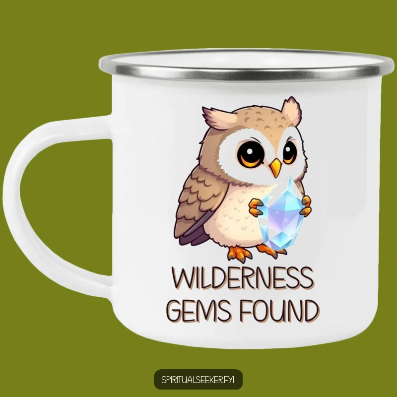 Funny Curious Owl Camping Mug: Wise Brews, Perfect Funny Gift!