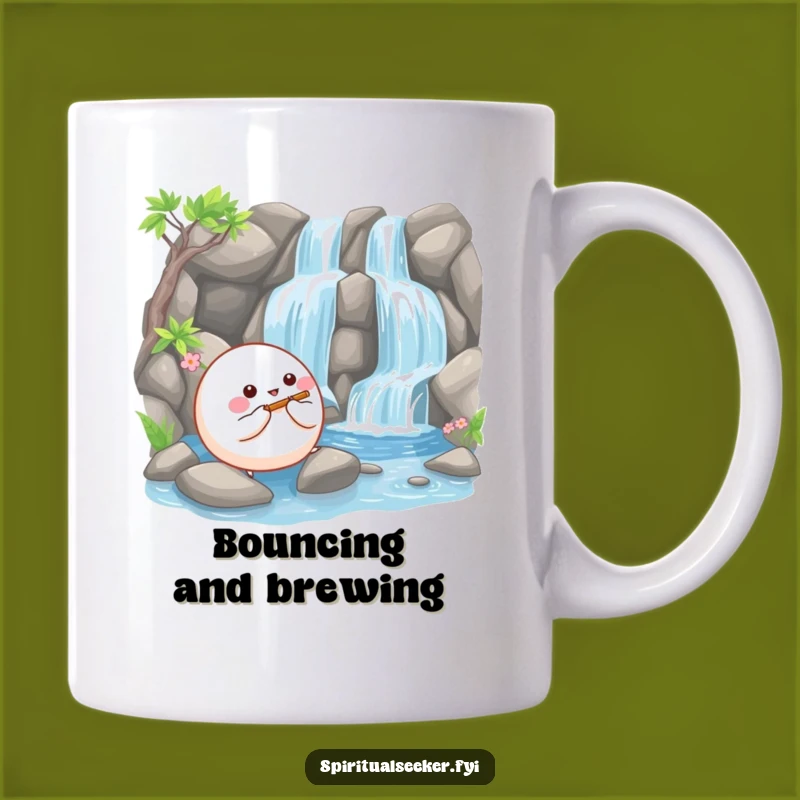 Funny Bouncy Ball Flutist Mug - Serene Humor & Perfect Gift
