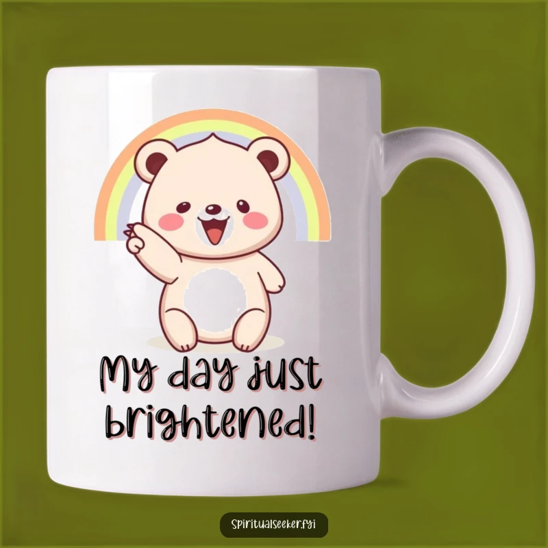Funny Bear Rainbow Mug: A Joyful and Hopeful Gift for Optimists