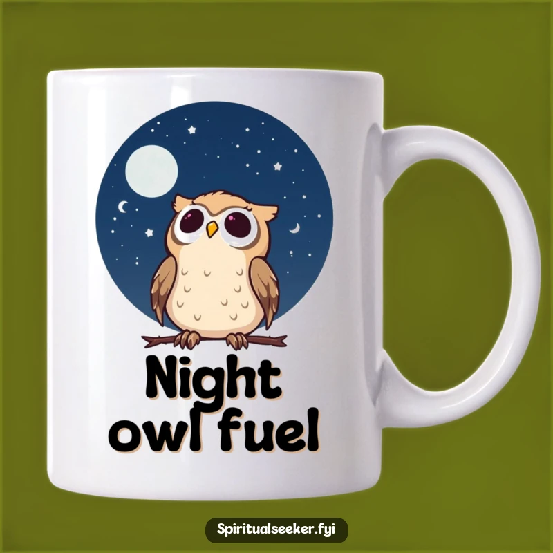 Funny Calm Owl Mug: Stargazing Wonder and Serenity, Perfect Funny Gift for Dreamers