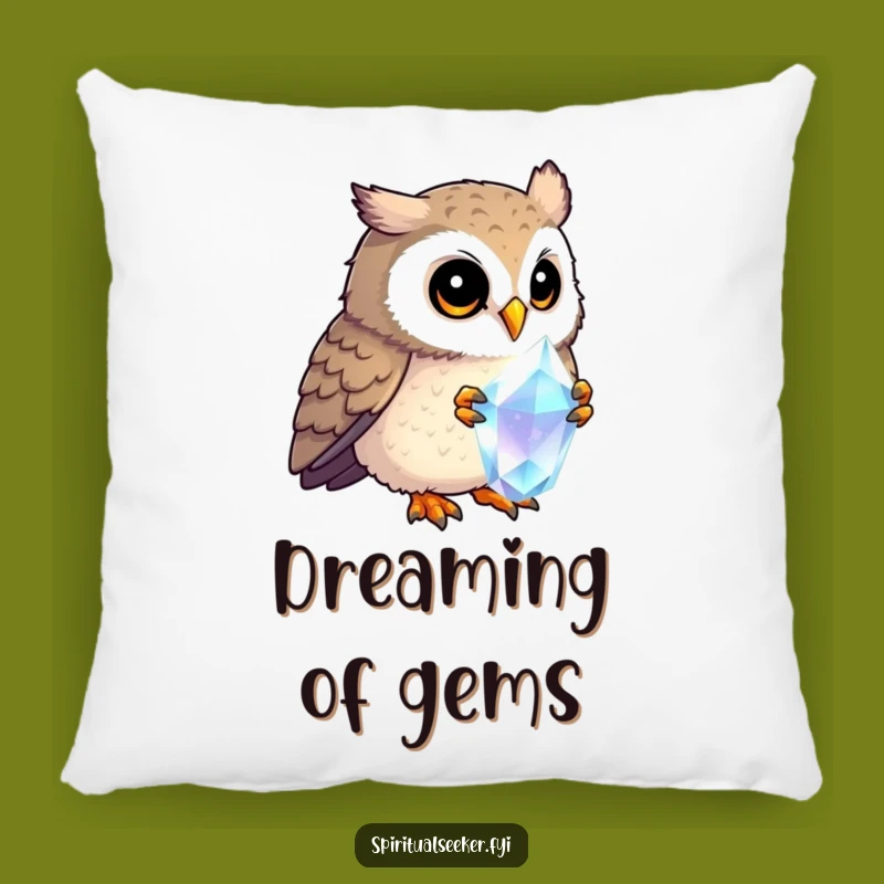 Funny Curious Owl Pillow: Cozy Contemplation, Amazing Funny Gift!