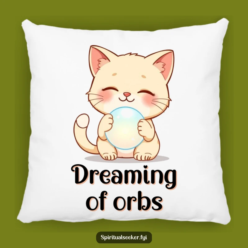 Funny Cat Patting Orb Pillow: Cozy Comfort and Hilarious Feline Decor