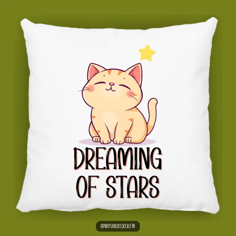 Funny Contented Cat Pillow: Cozy Dreams, Amazing Funny Gift!
