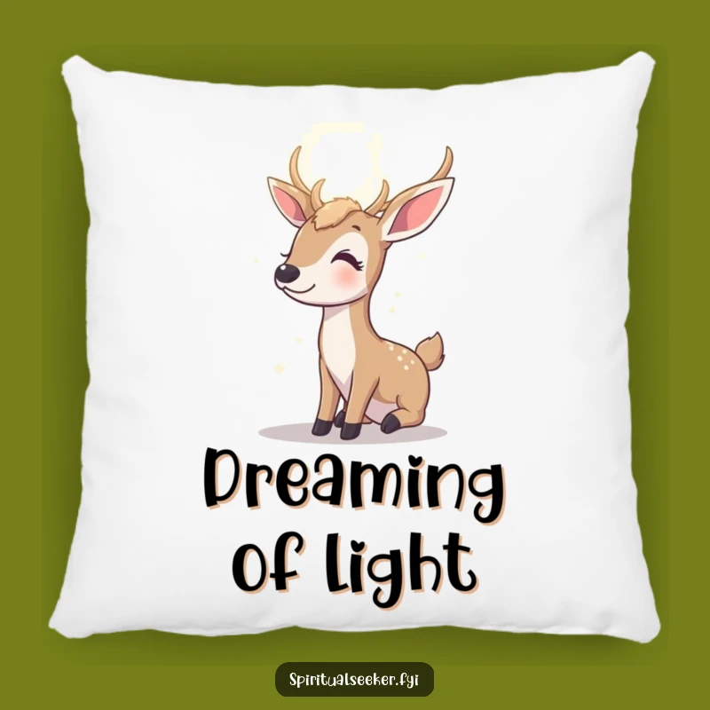 Funny Contented Deer Pillow: Cozy Gaze, Soft Comfort Gift