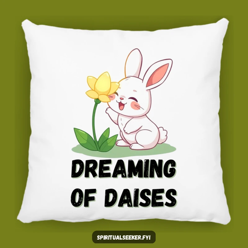 Funny Joyful Rabbit Pillow: Cozy Garden Dreams, Amazing Funny Gift!