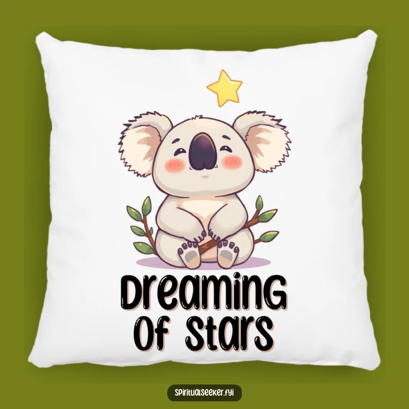 Funny Koala Star Pillow: Cozy Comfort with Hilarious, Dreamy Charm