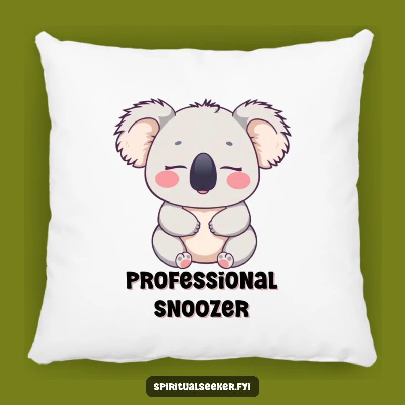 Funny Koala Zen Pillow: Cozy Comfort for Contented Naps