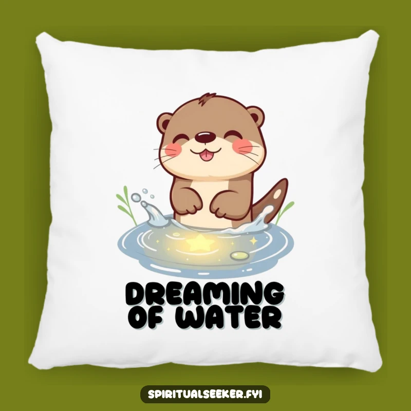 Funny Otter Starlight Splash Pillow: Soft Otter Cushion, Perfect Funny Gift