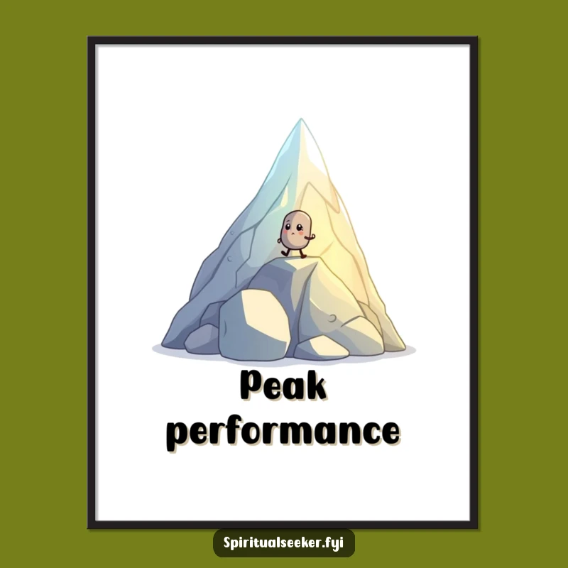 Funny Pebble Digital Art - Instant Motivational Decor Gift