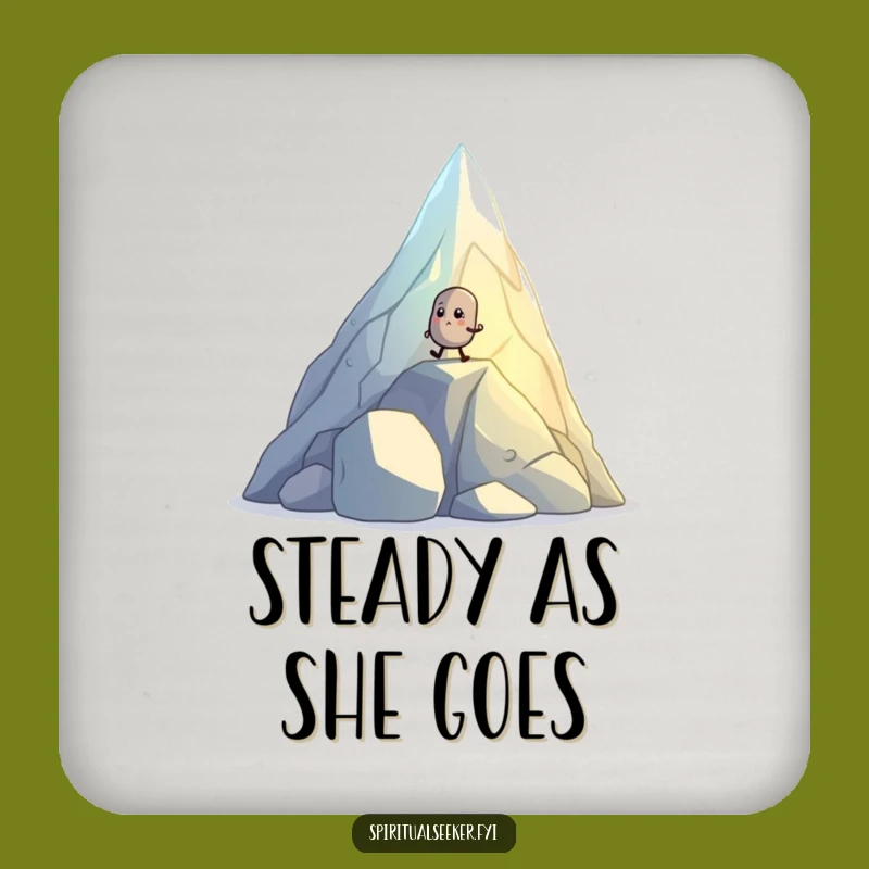 Funny Pebble Coaster - Protect Surfaces with Grit