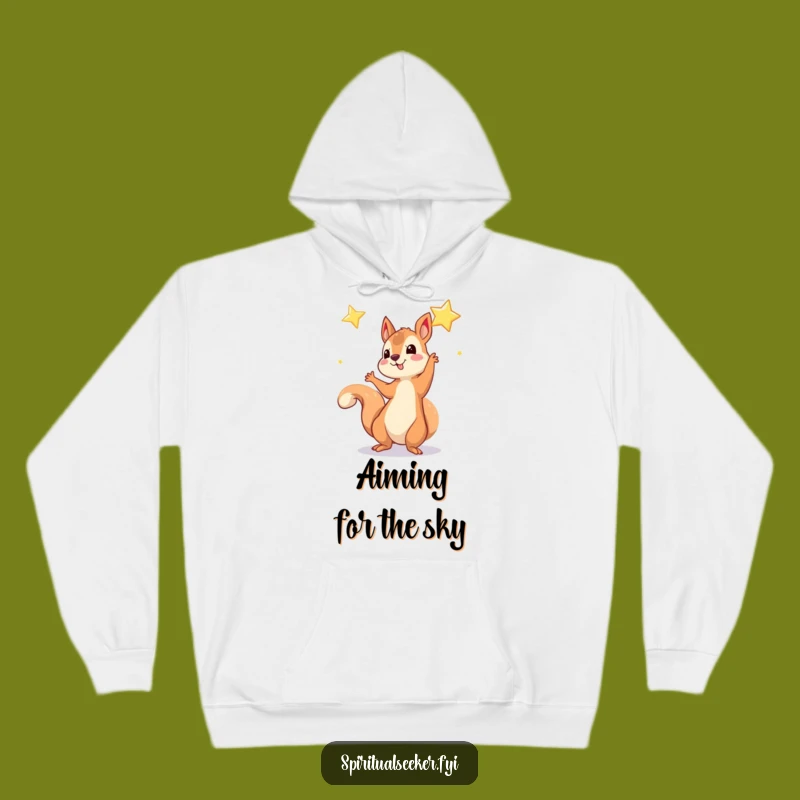 Funny Squirrel Hoodie: Cozy Up with Star Dreams, Ultimate Whimsical Funny Gift