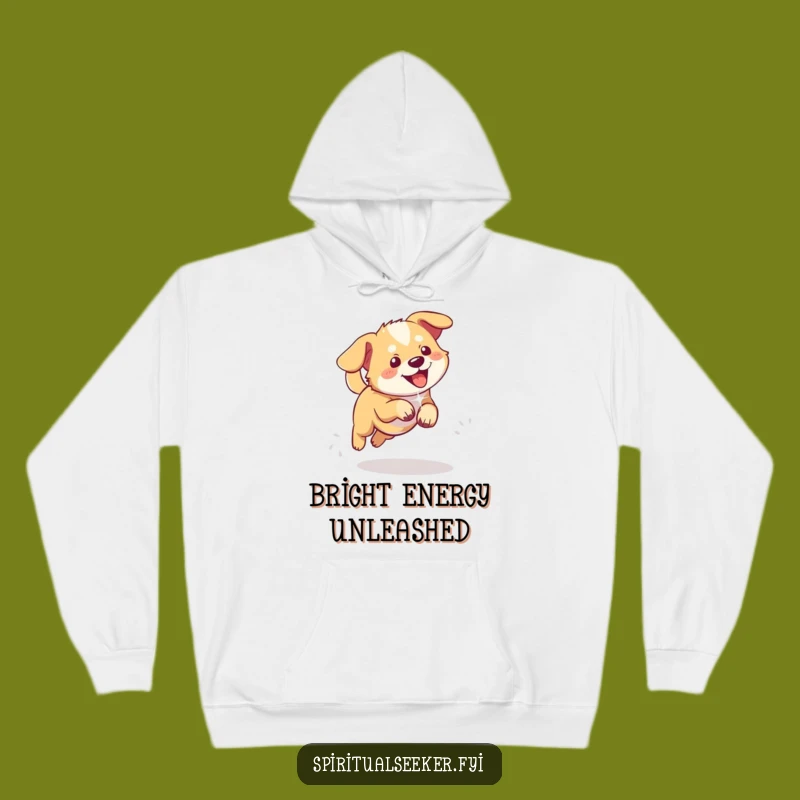 Funny Playful Dog Hoodie: Cozy Light Chaser, Warm Pet Gift