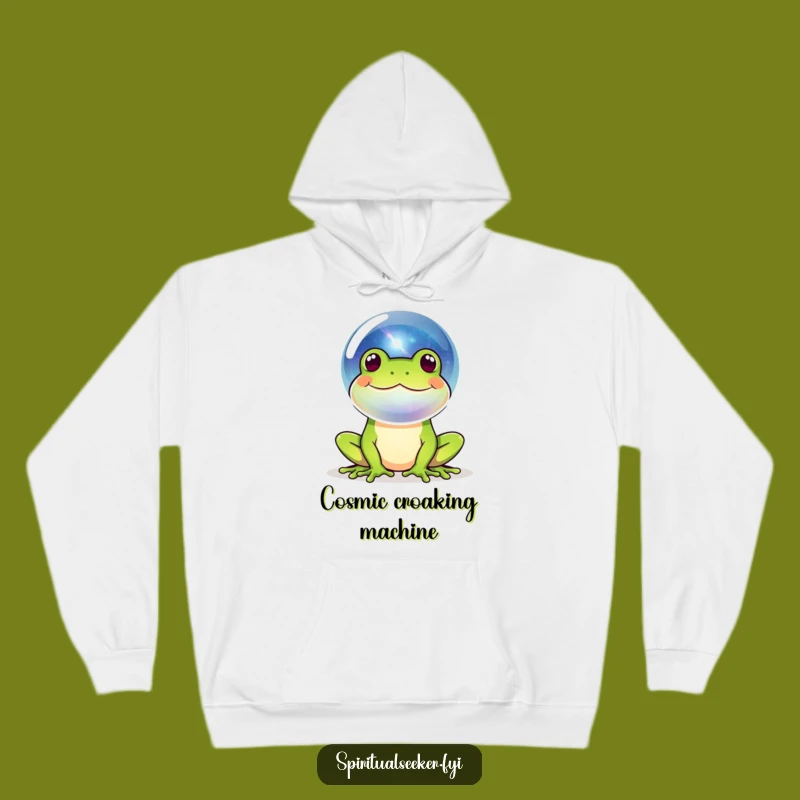 Cozy Funny Frog Galaxy Hoodie: Warm Up with Cosmic Comfort