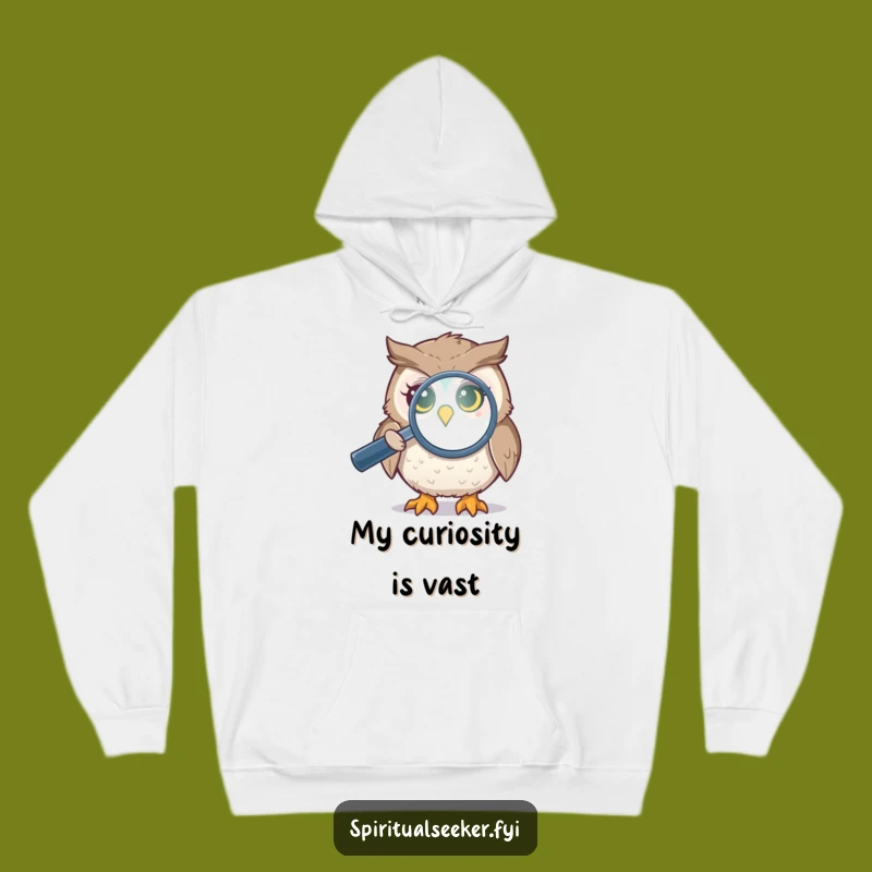 Cozy Funny Owl Aura Hoodie: Investigate Warmth with Mystic Fun