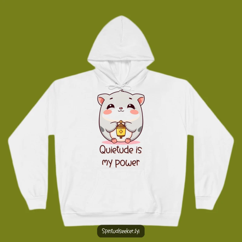 Funny Kawaii Animal Hoodie: Calm Chime Balance, Cozy Funny Gift