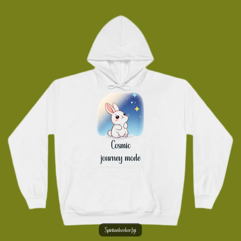 Funny Kawaii Rabbit Starry Hoodie - Cozy Dreamer Character, Ultimate Funny Gift