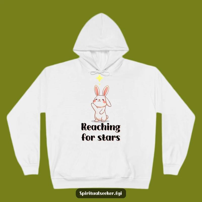 Funny Hopeful Rabbit Hoodie: Glowing Constellation Comfort Gift