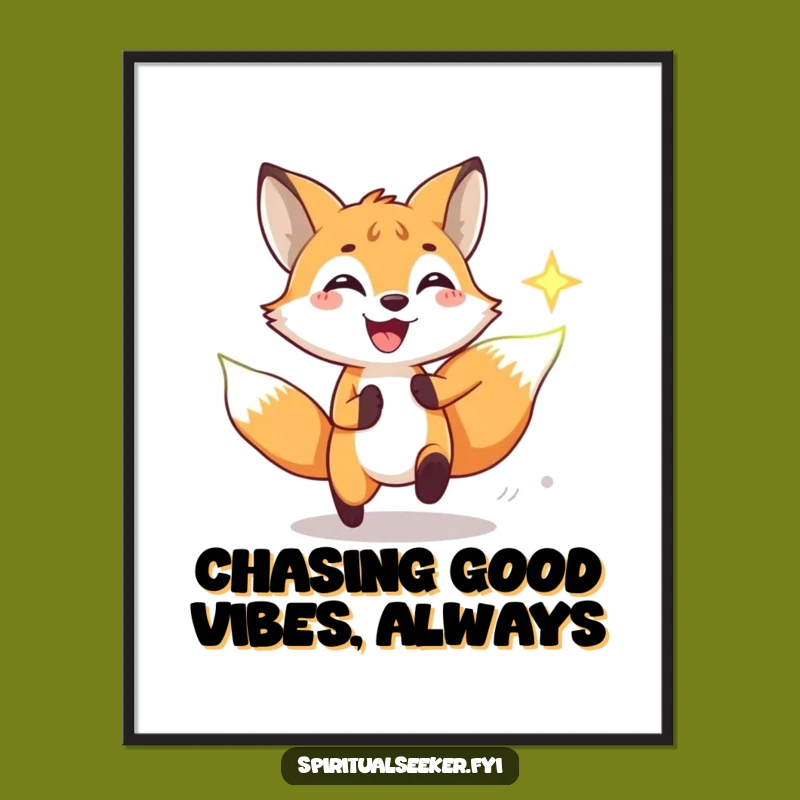 Funny Free Printable Fox Wall Art: Uplifting Downloadable Digital Art Gift