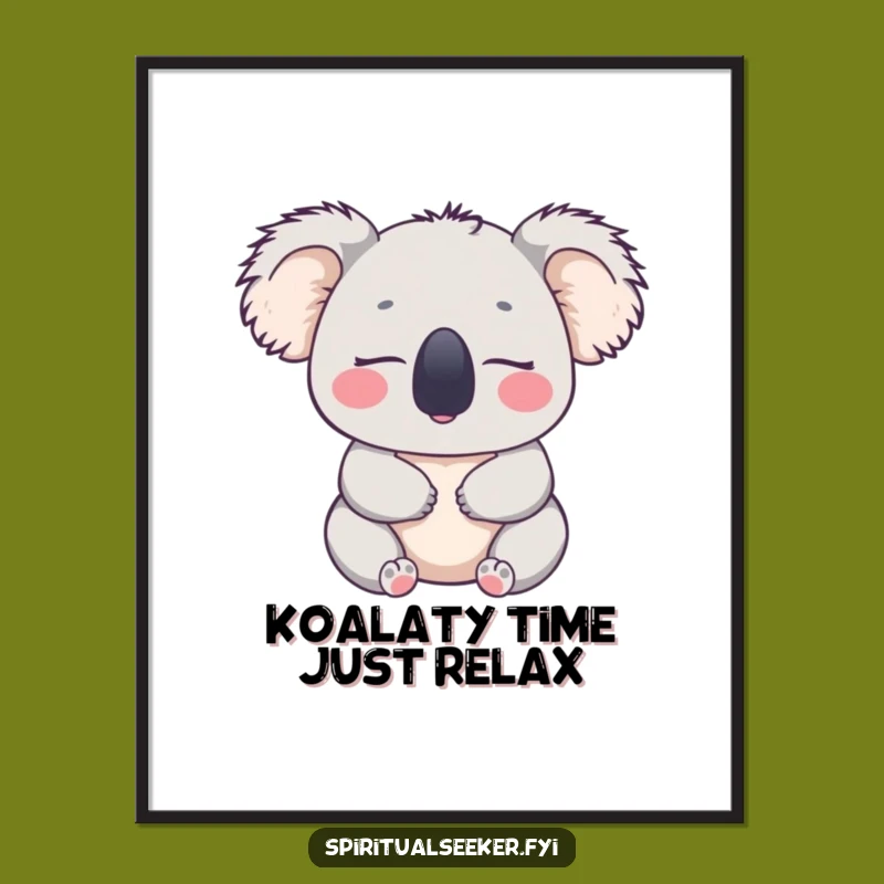 Free Printable Koala Wall Art: Funny Downloadable Decor for Peaceful Spaces