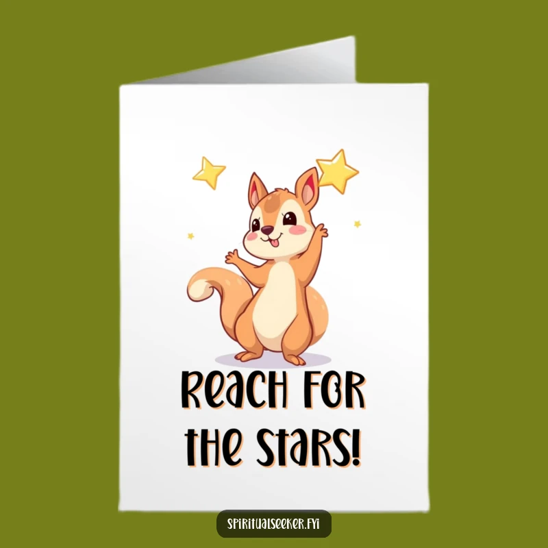 Free Printable Birthday Card: Squirrel & Star, Dreamy Downloadable Gift