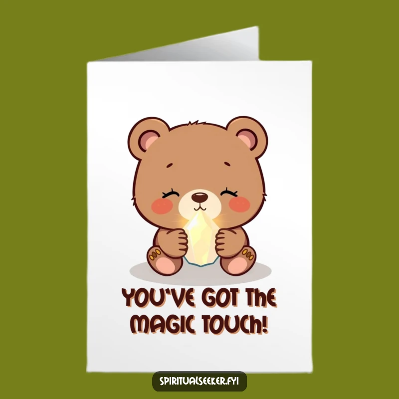 Free Printable Bear Cub Congratulations Card: Crystal Clear Success for a Downloadable Gift