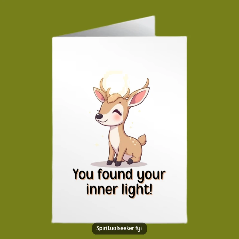 Free Printable Deer Congrats Card - Radiant Achievement Downloadable Gift