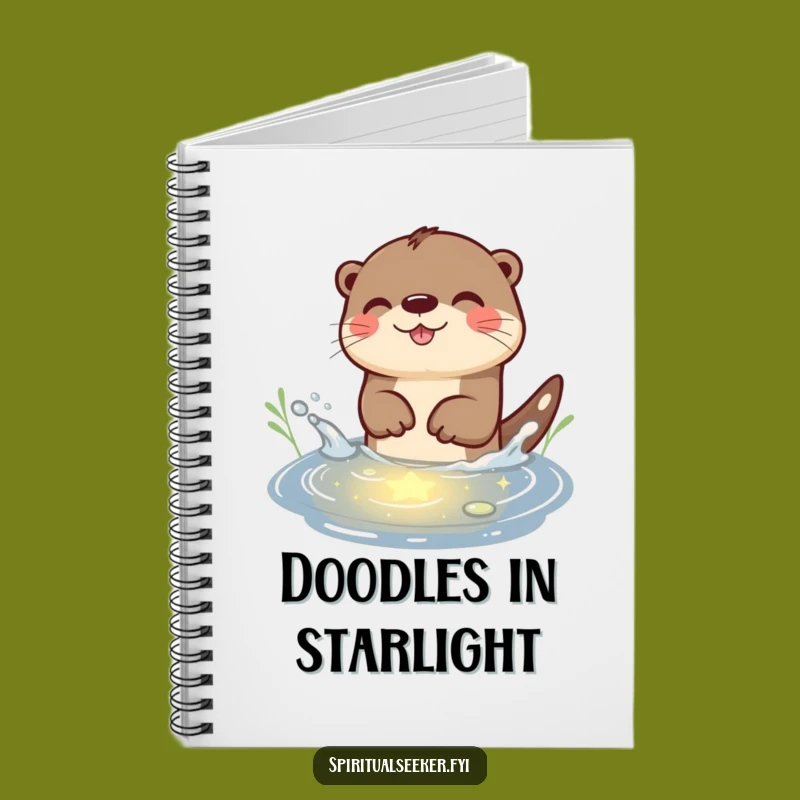 Funny Otter Starlight Splash Notebook: Journal Otter, Perfect Funny Gift