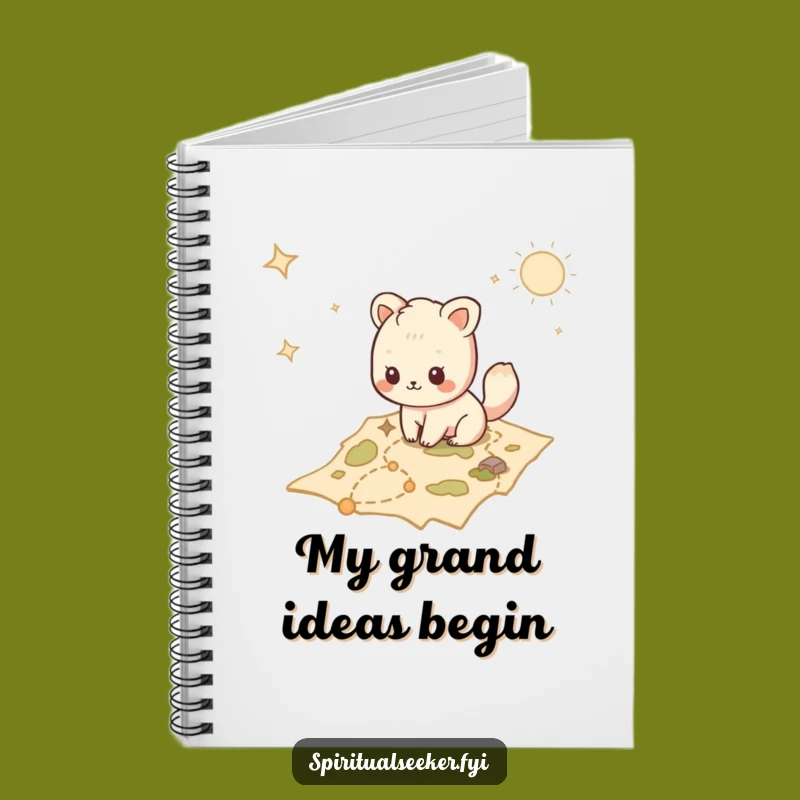 Funny Kawaii Explorer Notebook: Lined Map Journal, Great Funny Gift for Ideas