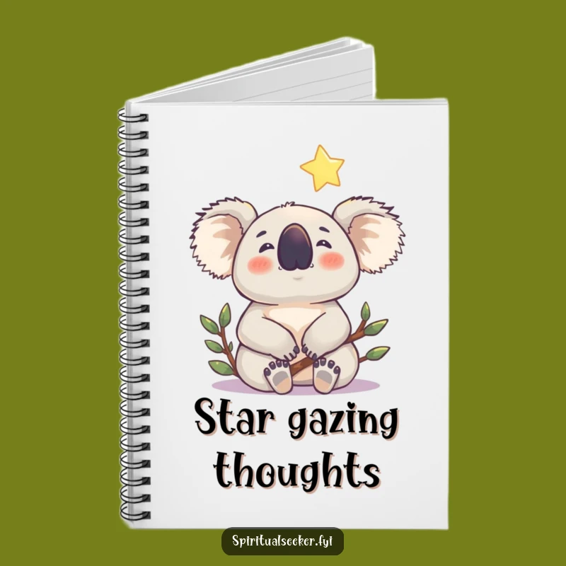 Funny Koala Star Notebook: Journal Your Dreams with Hilarious Serenity