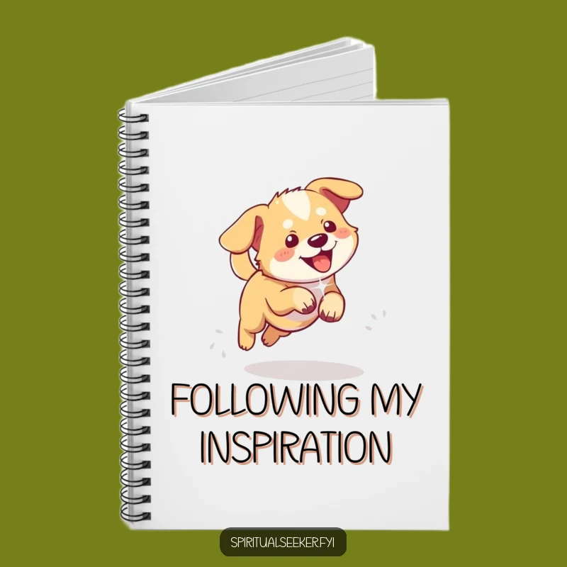 Funny Playful Dog Notebook: Light Chaser Journal, Hilarious Gift