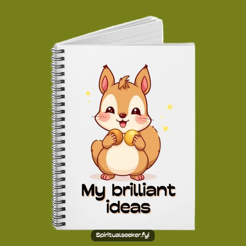 Funny Squirrel Journal: Glow Nuts, Bright Ideas Notebook Gift