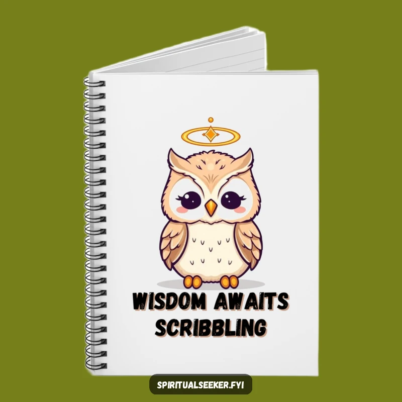 Funny Wise Owl Notebook: Journal with Zen Bird, Hilarious Gift Idea