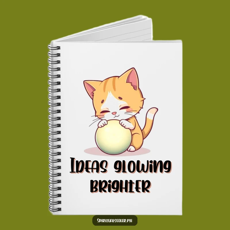 Funny Curious Cat Notebook: Orb Explorer Journal, Hilarious Gift