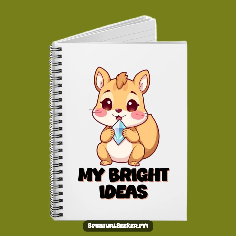 Funny Squirrel Crystal Notebook: Jot Down Your Sparkling Ideas