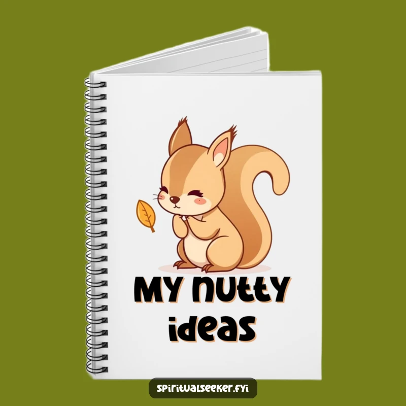 Funny Kawaii Squirrel Leaf Journal - Hilarious Notebook for Deep Thinkers