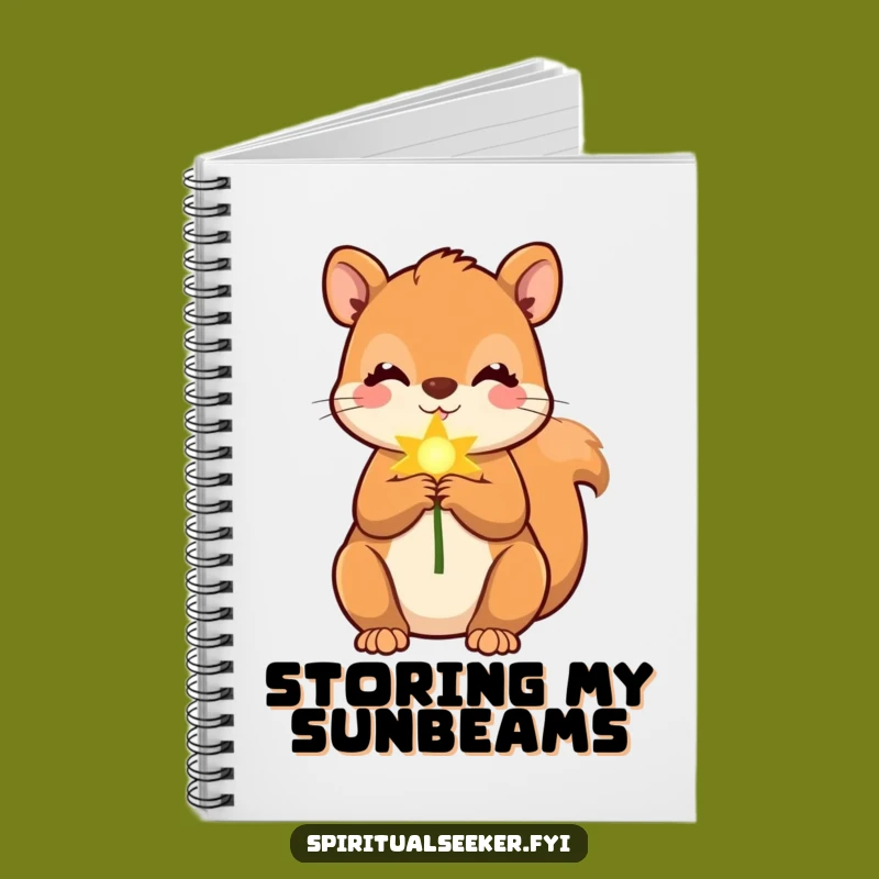 Funny Squirrel Golden Ray Notebook: Journal Your Bright Ideas with Hilarious Style