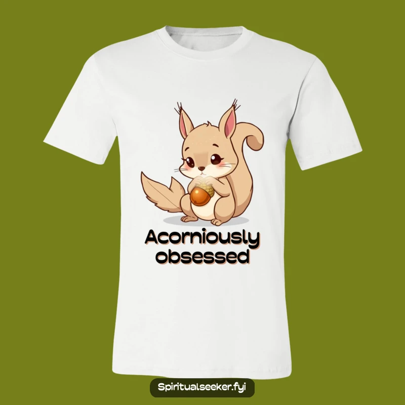 Funny Squirrel T-Shirt, Magical Acorn Tee, Curious Explorer Gift