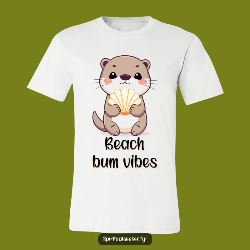 Funny Playful Otter T-Shirt: Ocean Treasures, Ideal Funny Gift!