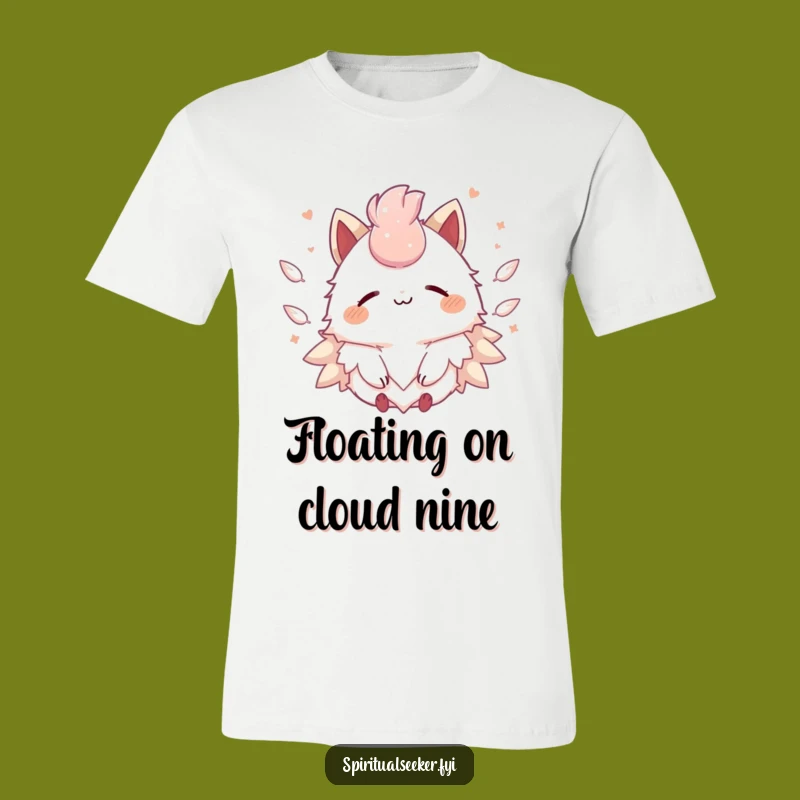 Funny Kawaii Peace T-Shirt: Feather Comfort, Great Funny Gift for Gentle Souls