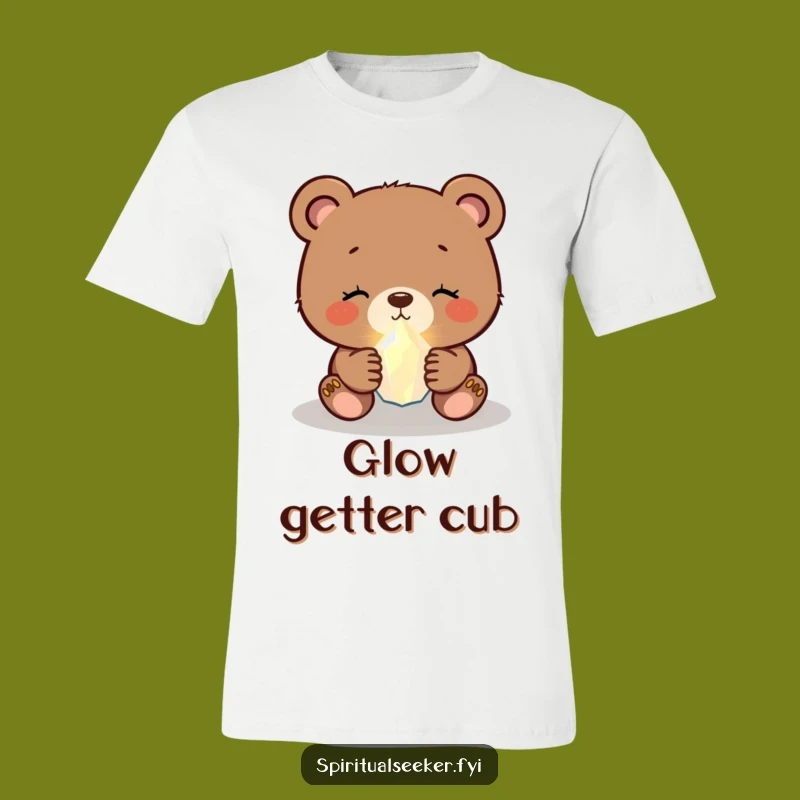 Funny Bear Cub Crystal T-Shirt: Cute and Hilarious Gift for Nature Lovers