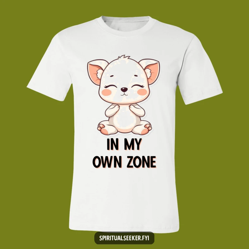 Funny Kawaii Animal Yoga T-Shirt - Flexible Pose Tee for Comical Relaxation