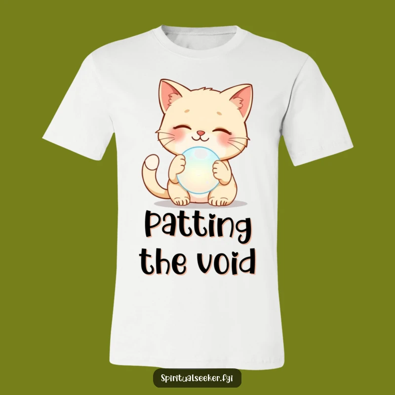 Funny Cat Patting Orb T-Shirt: Amazing Gift for Cat Lovers and Whimsical Souls